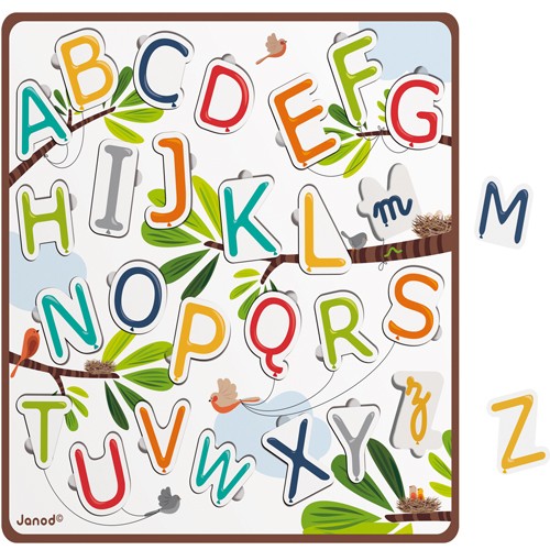 puzzel de letters van het alfabet janod | ilovespeelgoed.nl