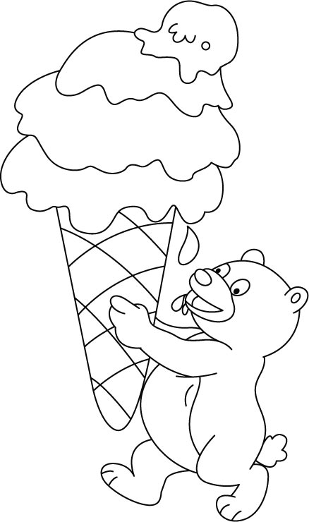 Ice Cream Cone Coloring Page, Coloring Pages Of Ice Cream Cone For