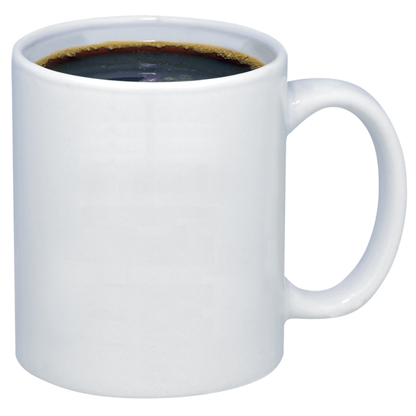 Promotional 11 oz. Budget White Ceramic Coffee Mug | Customized 11 ...