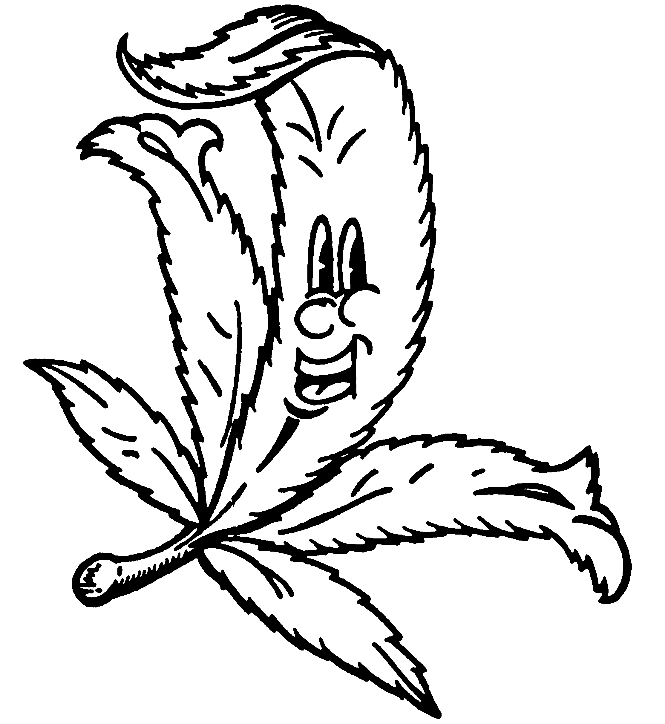 Weed Leaf Drawing - ClipArt Best