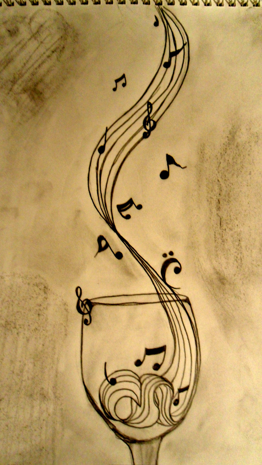 Gallery For > Music Note Star Tattoo Sketch