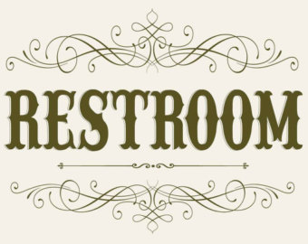 reception bathroom – Etsy