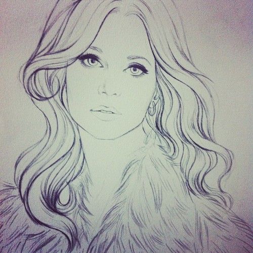 Simple lines to start drawing hair | amazing drawing inspiration ...