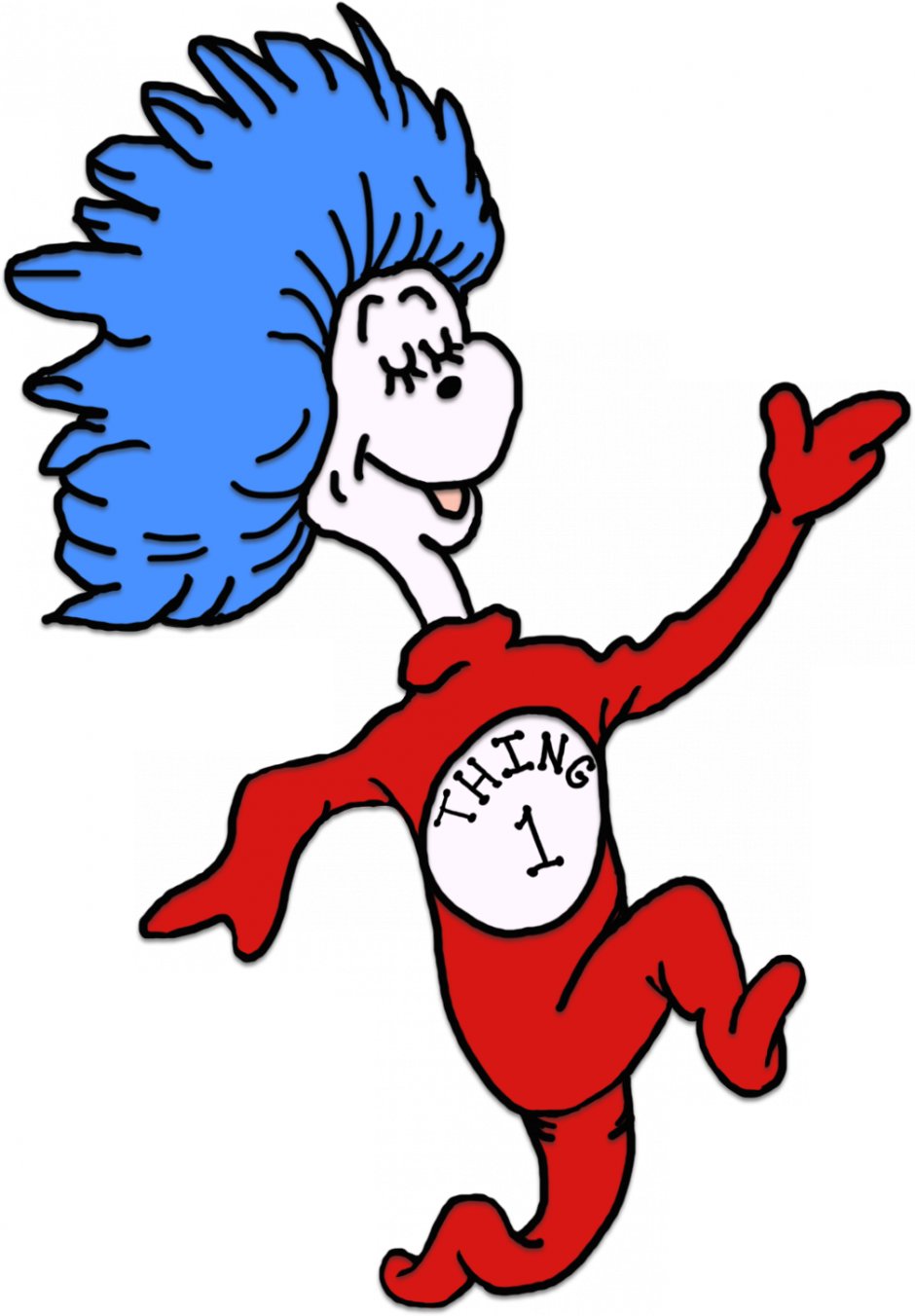 Images For > Thing 1 And Thing 2 Printable Clip Art