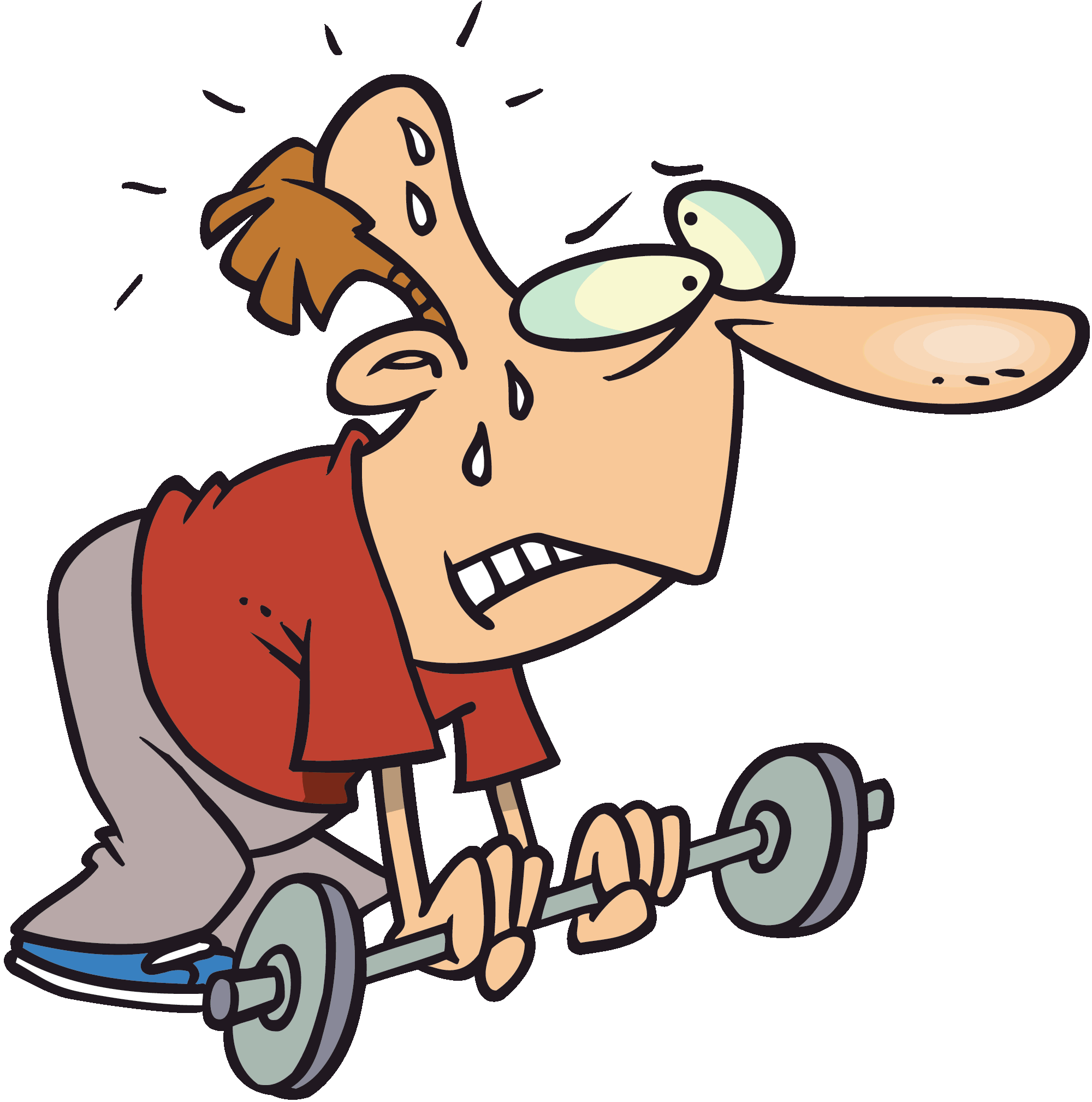 Cartoon Man Lifting Weights Cliparts co