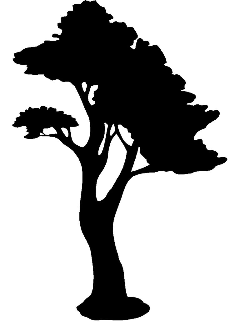 Tree Silhouette Clip Art | SilhouettePlant Clipart Page 1 | Tree's