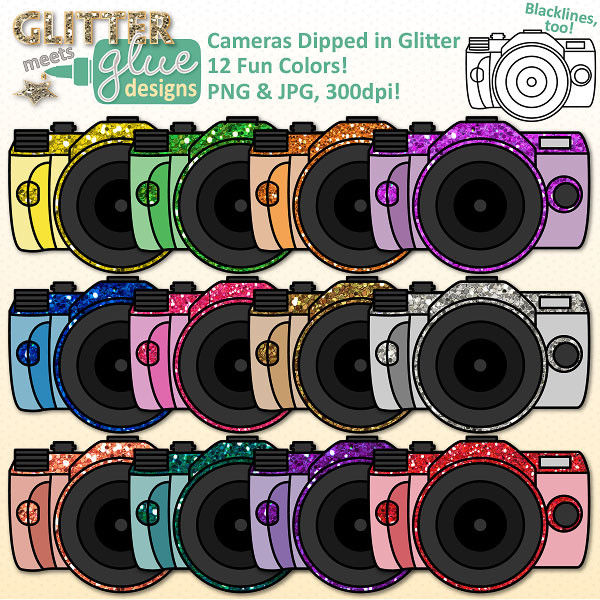 Camera Clipart | Clip Art - Glitter Meets Glue Designs