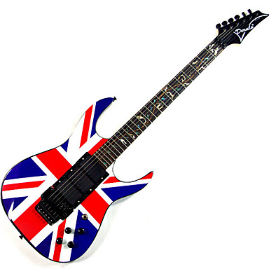 Derulo - High-Grade British Flag Design Electric Guitar with Bag ...