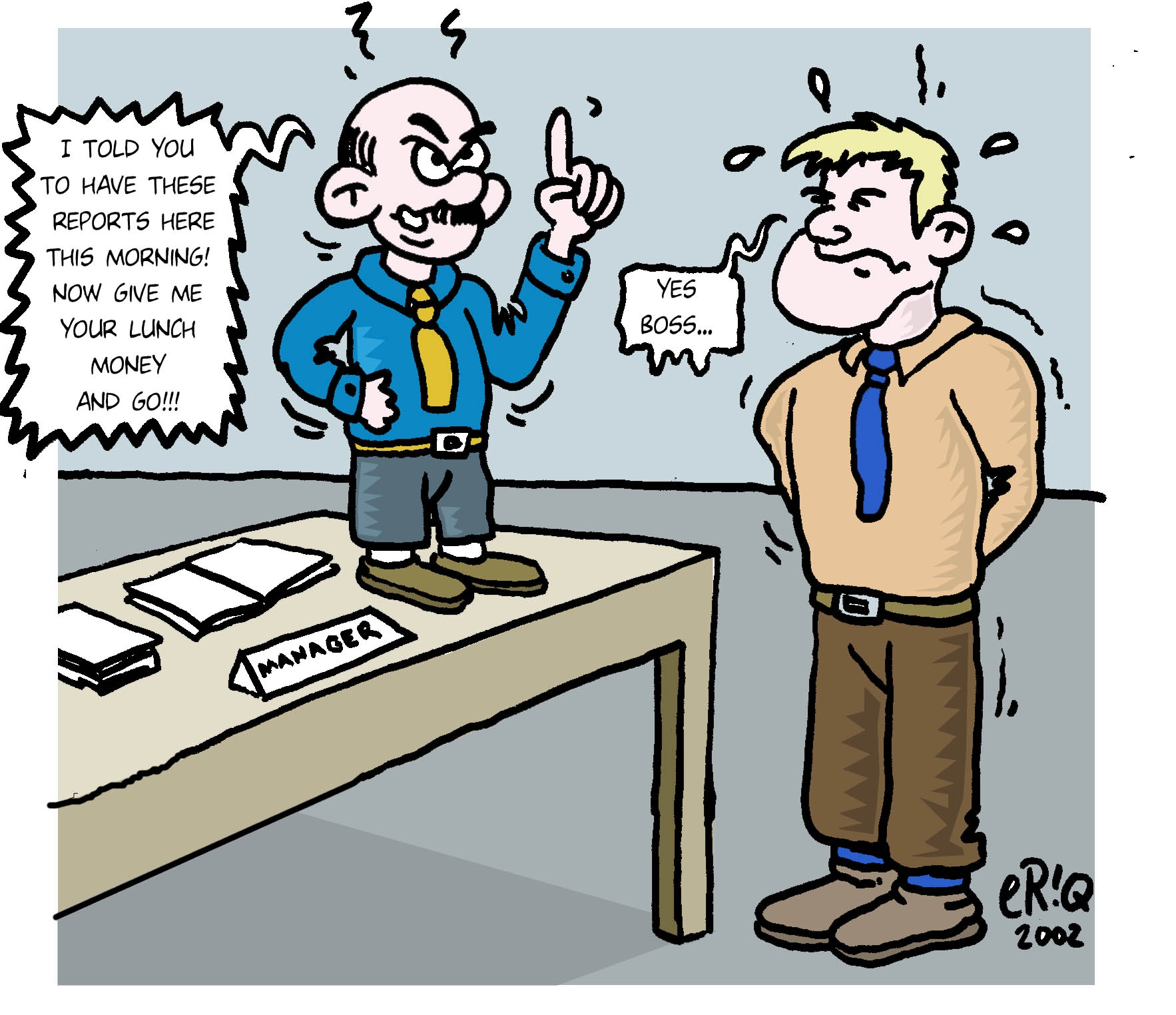 Bullying cartoon « SafetyAtWorkBlog