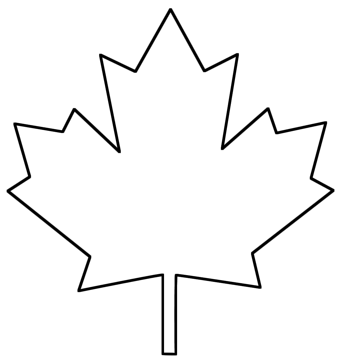 Maple Leaf Clipart Black And White | Clipart Panda - Free Clipart ...