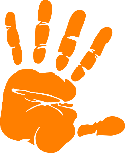 Hand Print Outline - ClipArt Best