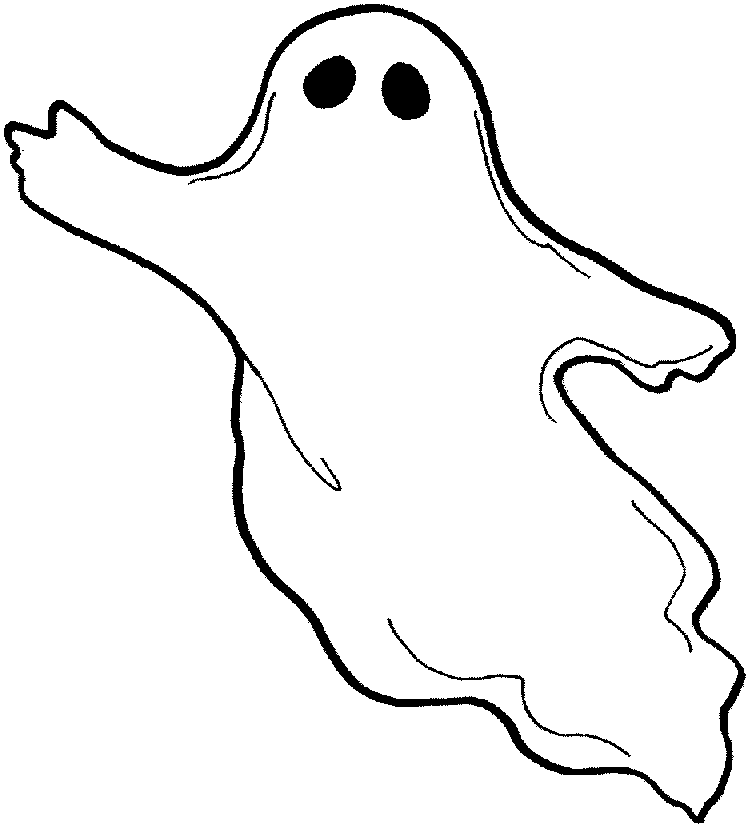 Halloween Ghost Coloring Pages - Wallpapers and Images ...