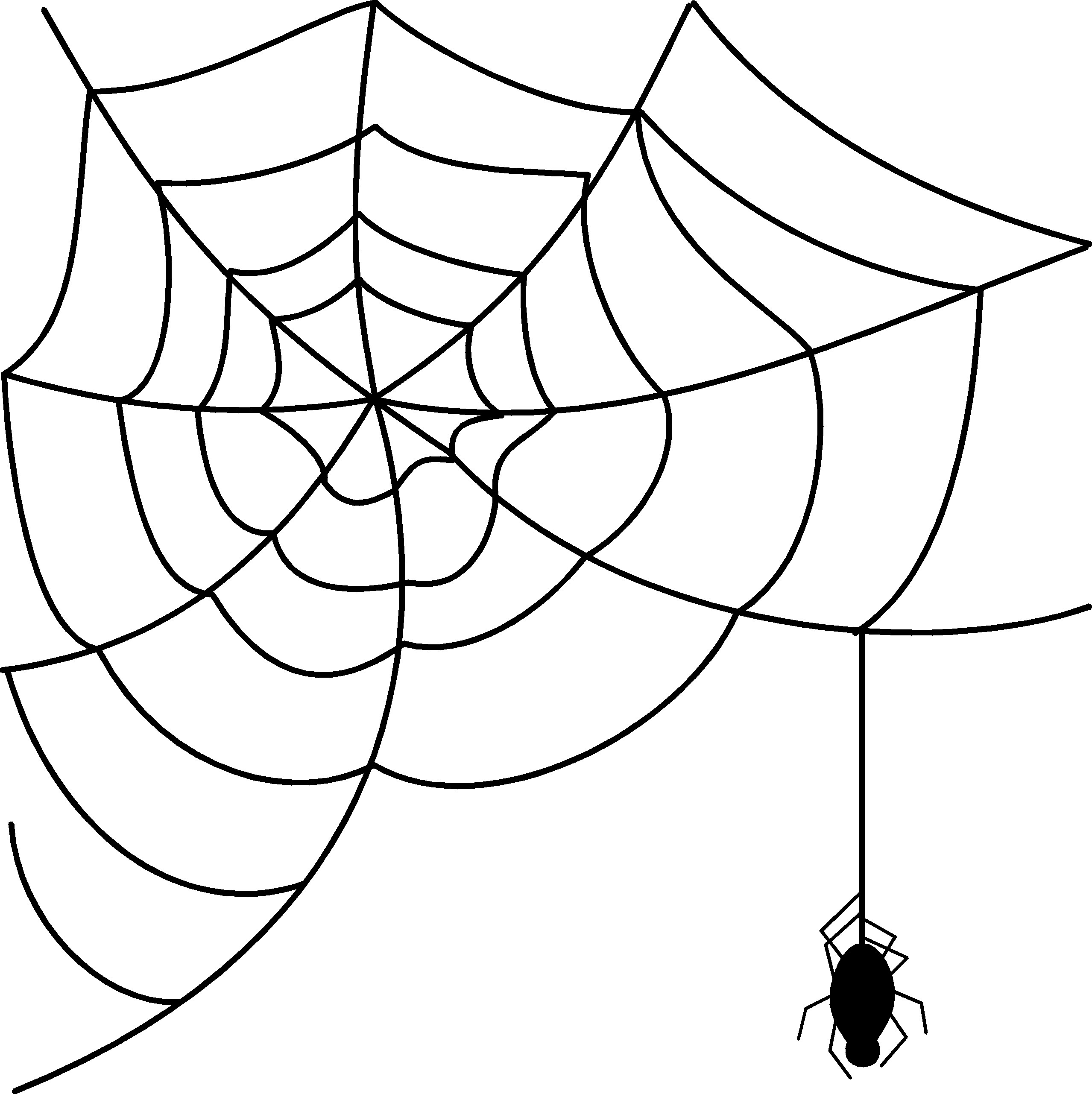 Spider Web Clip Art - Viewing | Clipart Panda - Free Clipart Images