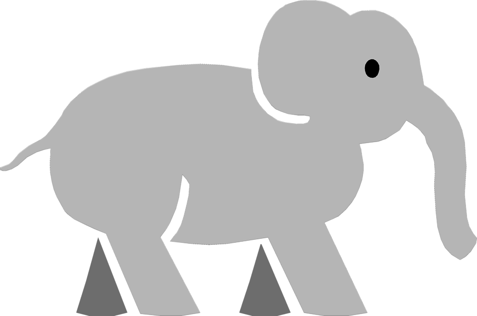 Free Stock Photos | Illustration of a cartoon elephant | # 4381 ...