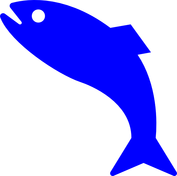 Blue Fish clip art - vector clip art online, royalty free & public ...