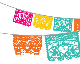 Popular items for papel picado wedding on Etsy