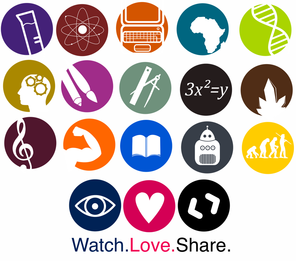 School Subjects Icons Logos By Art Acolyte image - vector clip art ...