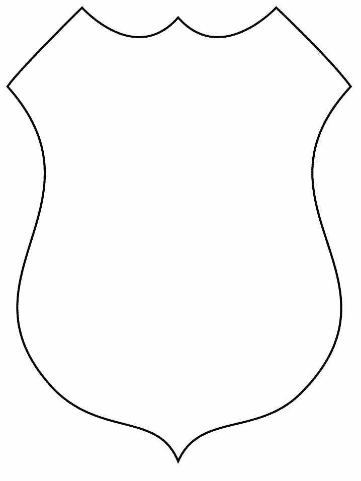 Police Badge Outline - Cliparts.co