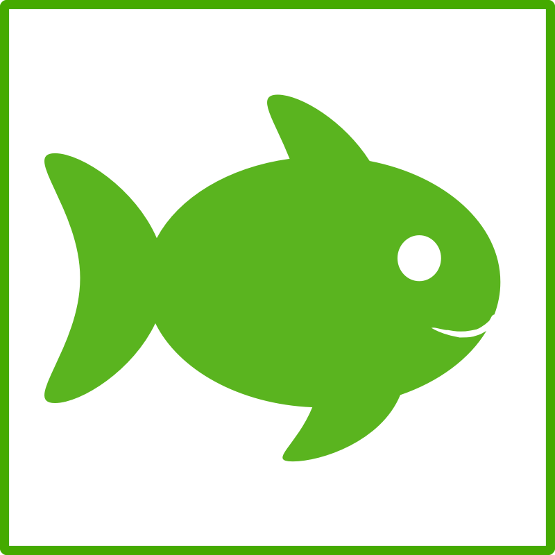 Clipart - eco green fish icon
