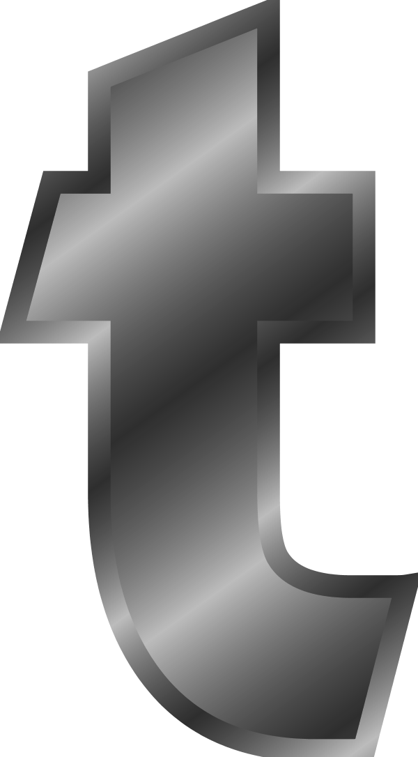 T English Alphabet - vector Clip Art
