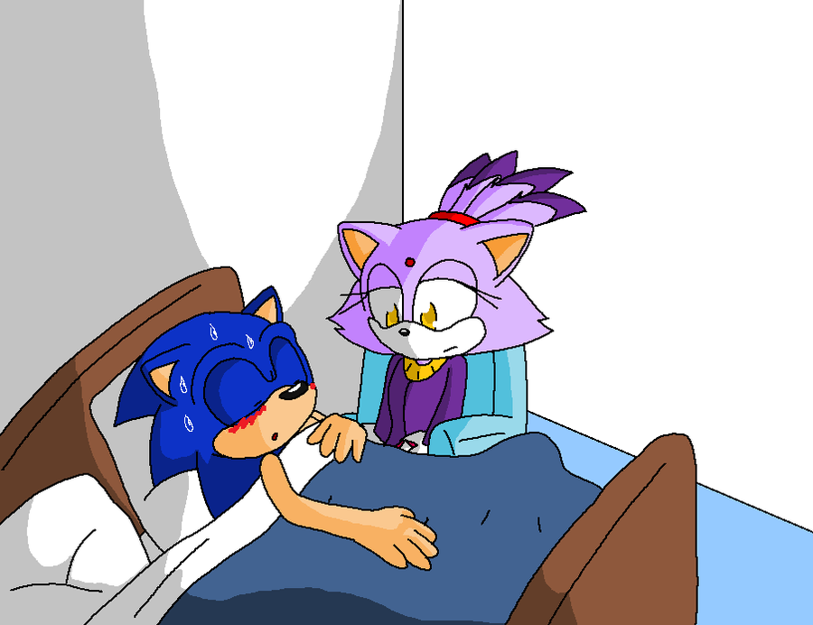 Sonaze - Sonic's gets sick by KukiTheHyena on deviantART