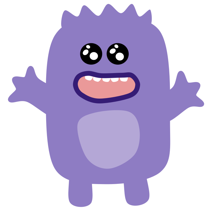 Clipart - Purple Monster