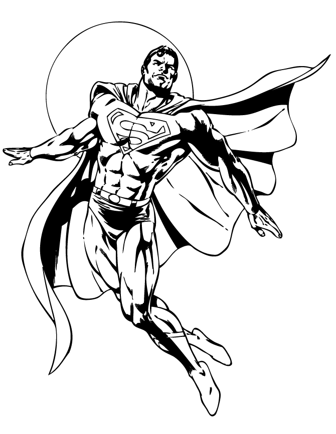 Superman Comic For Teenagers Coloring Page | HM Coloring Pages