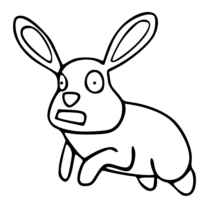 Rabbit Line Art - Cliparts.co