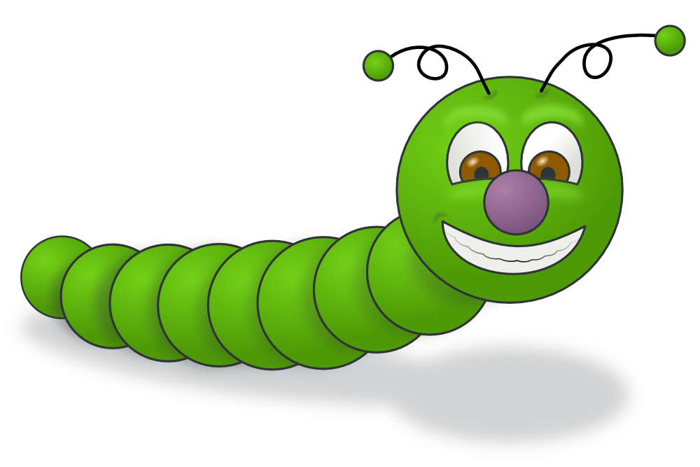 OnlineLabels Clip Art - Green Worm