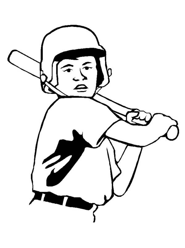 Left Handed Baseball Player Coloring Page - Download & Print ...