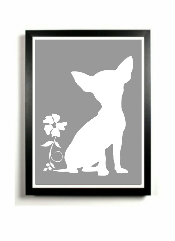 Popular items for chihuahua art print on Etsy