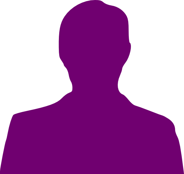 Purple Man Sillhouette clip art - vector clip art online, royalty ...