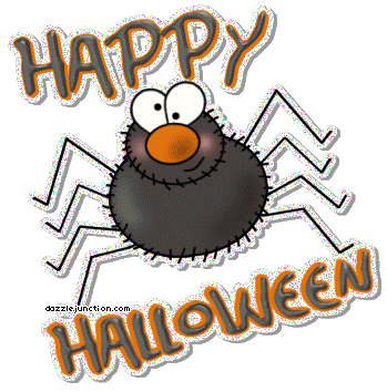 Halloween Glitters Spider Halloween Comment Graphic