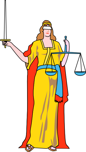 Lady Blind Justice clip art - vector clip art online, royalty free ...