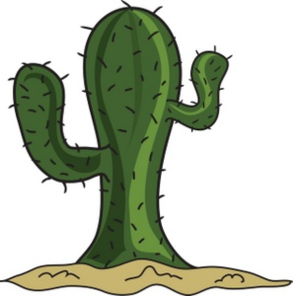 Cartoon Cactus Smu image - vector clip art online, royalty free ...