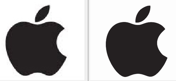Corel Draw bitmap to Vector Shape Conversation : Making a Apple ...