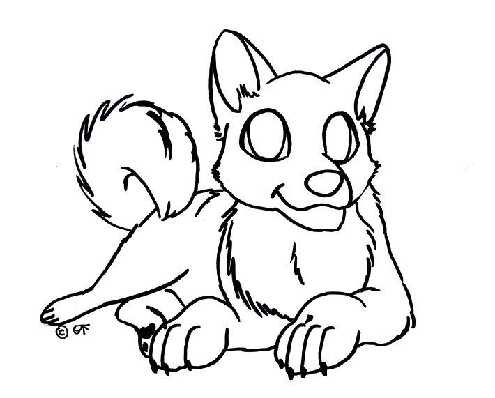 Dog Line Drawings - ClipArt Best