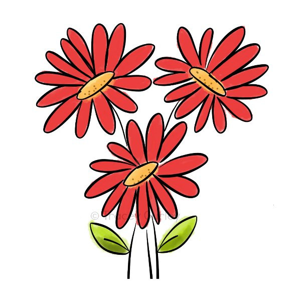 Popular items for red gerber daisy on Etsy