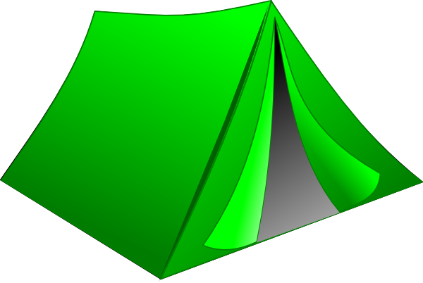 Green Pitched Tent clip art - vector clip art online, royalty free ...
