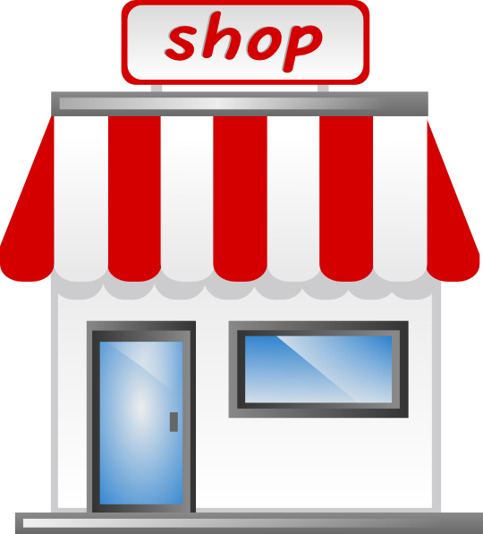Shop Front Icon clip art - vector clip art online, royalty free ...