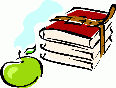 Apple And Books Clipart - ClipArt Best