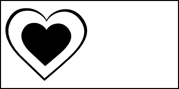 Clip Art Heart Black And White