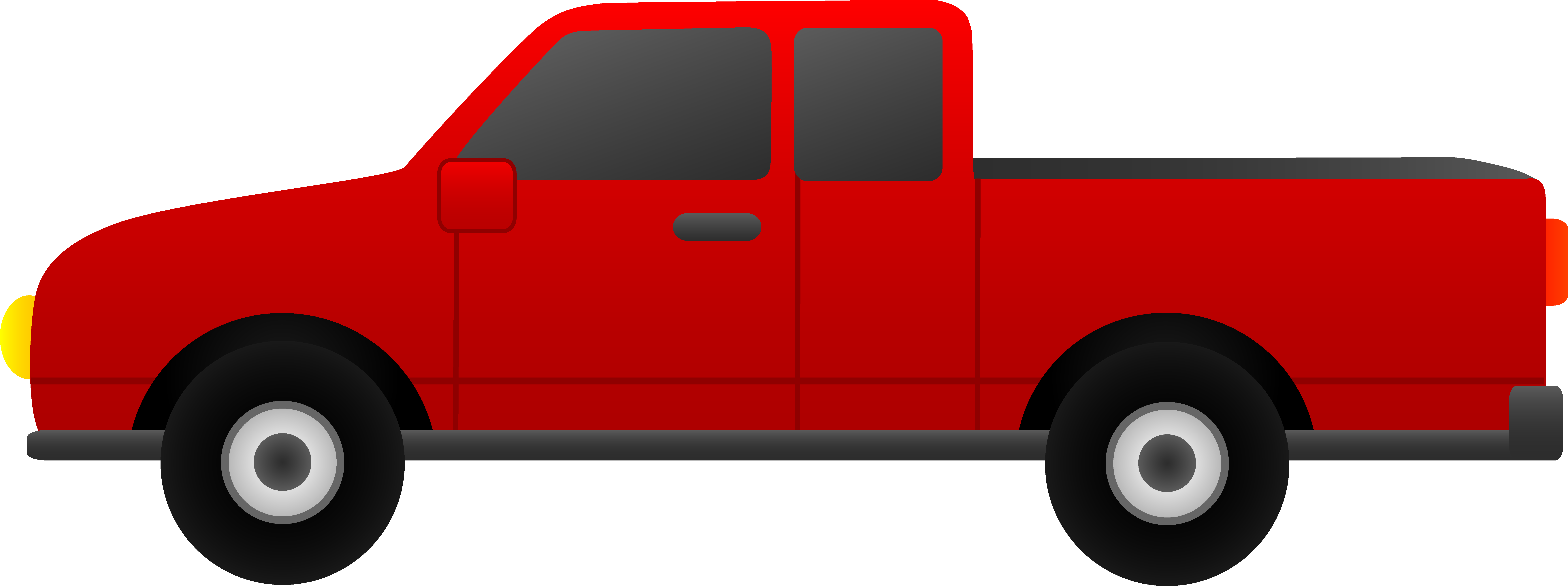 Red Pickup Truck Clip Art - Free Clip Art