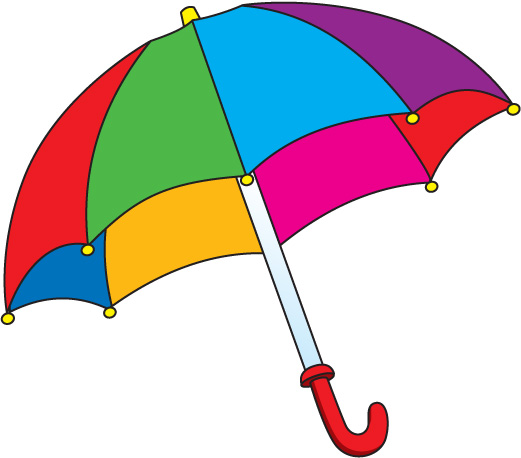 clipart umbrella and rain - photo #14