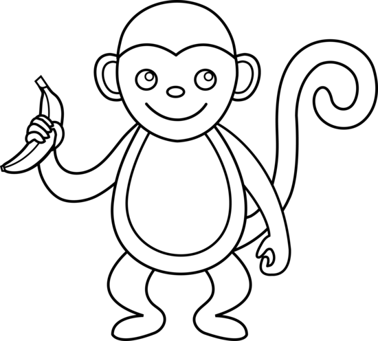Monkey Clip Art Outline | Clipart Panda - Free Clipart Images