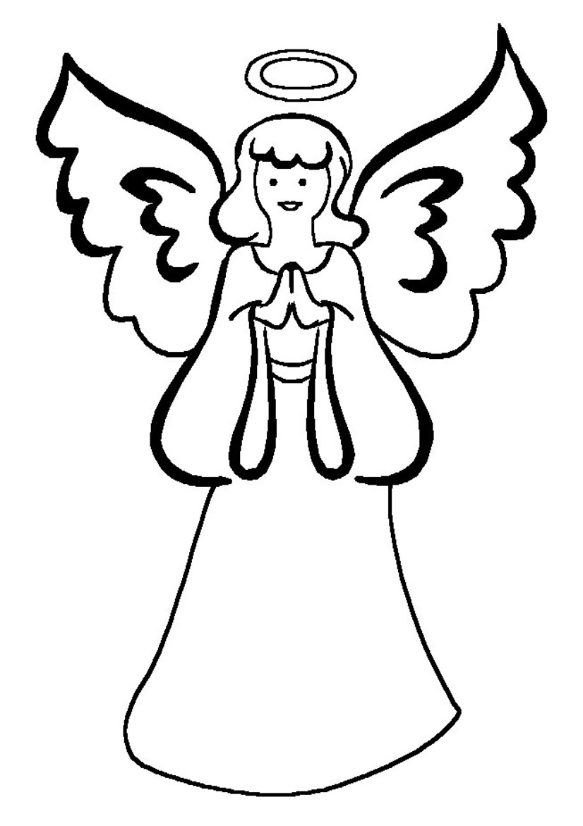 Trends For > Angel Coloring Pages