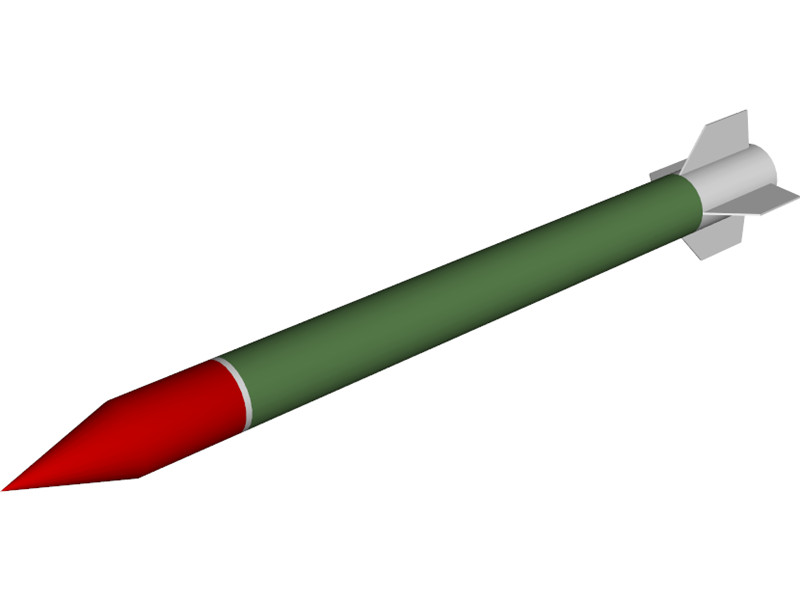 Qassam 2 Rocket 3D Model Download | 3D CAD Browser