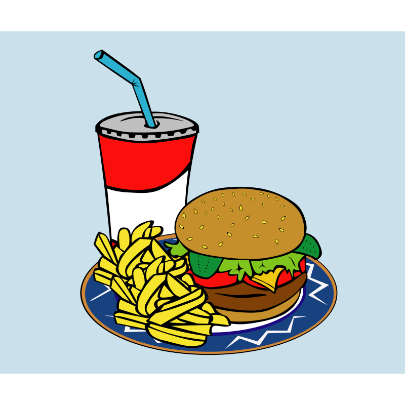 Clipart - Fast Food, Menu, Sample Usage