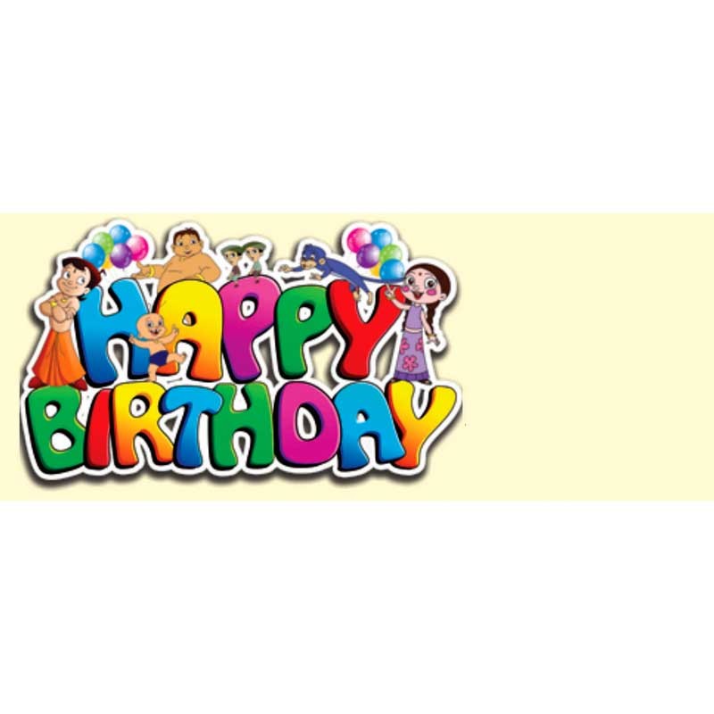 Buena Ventura Chhota Bheem Happy Birthday Banner 1 pc - Kids ...