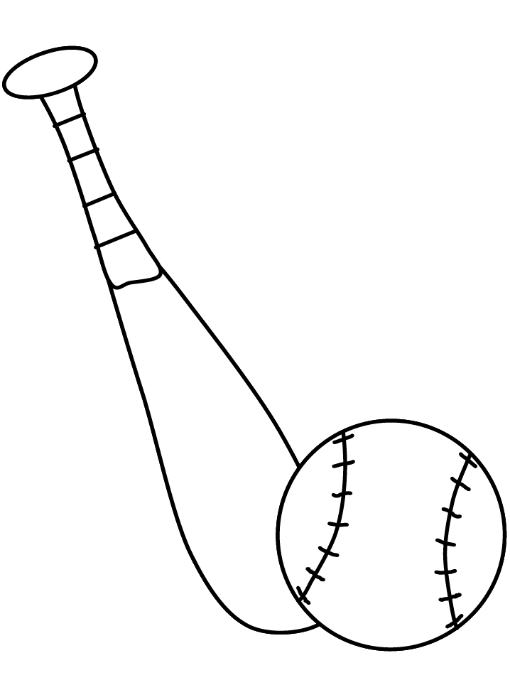 Related Pictures Baseball Coloring Pages Baseball Bats Balls And ...
